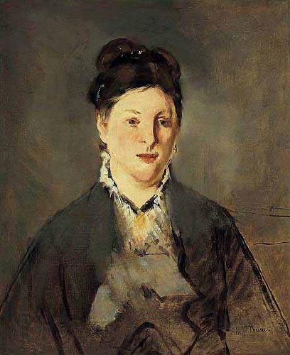 Edouard Manet Full face Portrait of Manets Wife Spain oil painting art